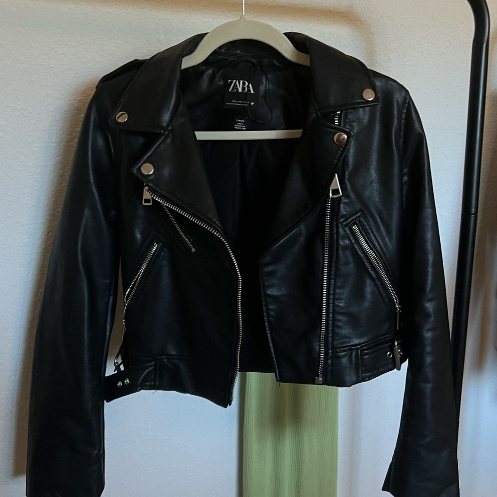 Zara leather jacket